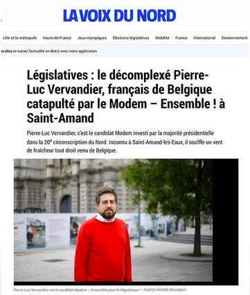 Article de presse de la voix du Nord